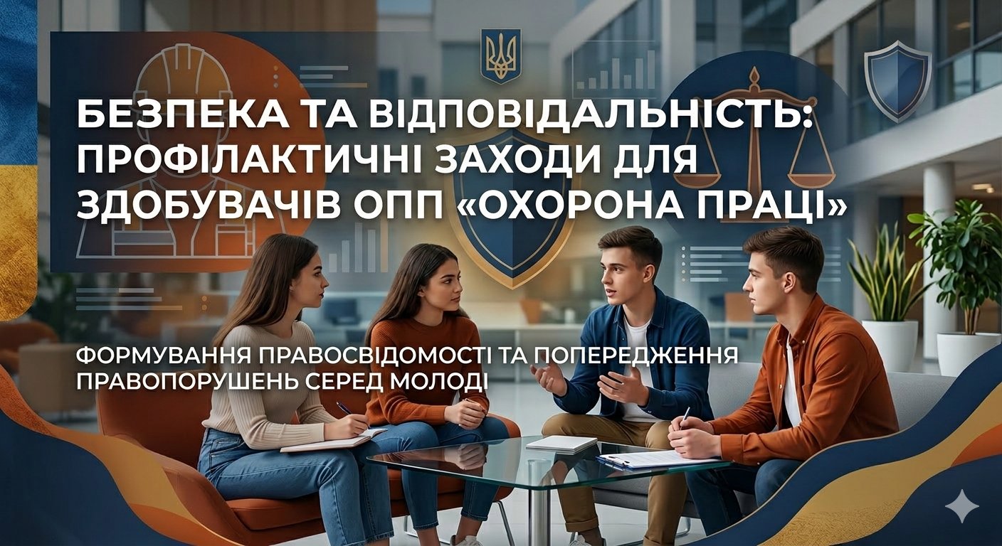 Безпека та відповідальність: профілактичні заходи для здобувачів вищої освіти ОПП «Охорона праці»